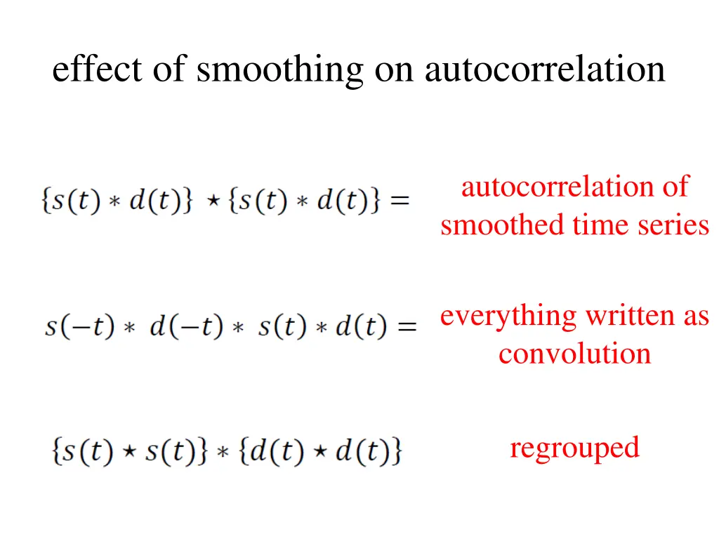 effect of smoothing on autocorrelation 3