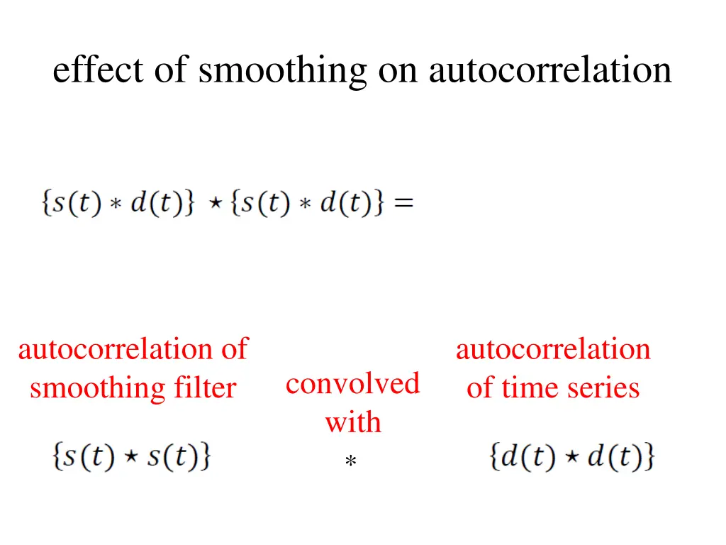 effect of smoothing on autocorrelation 4