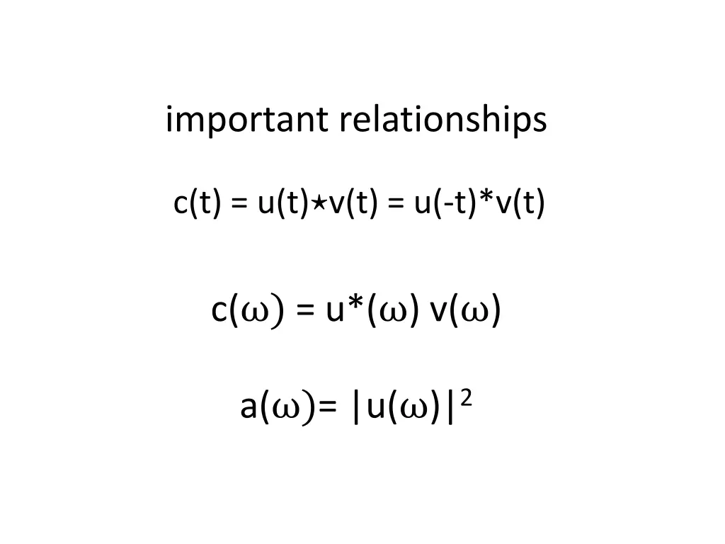 important relationships