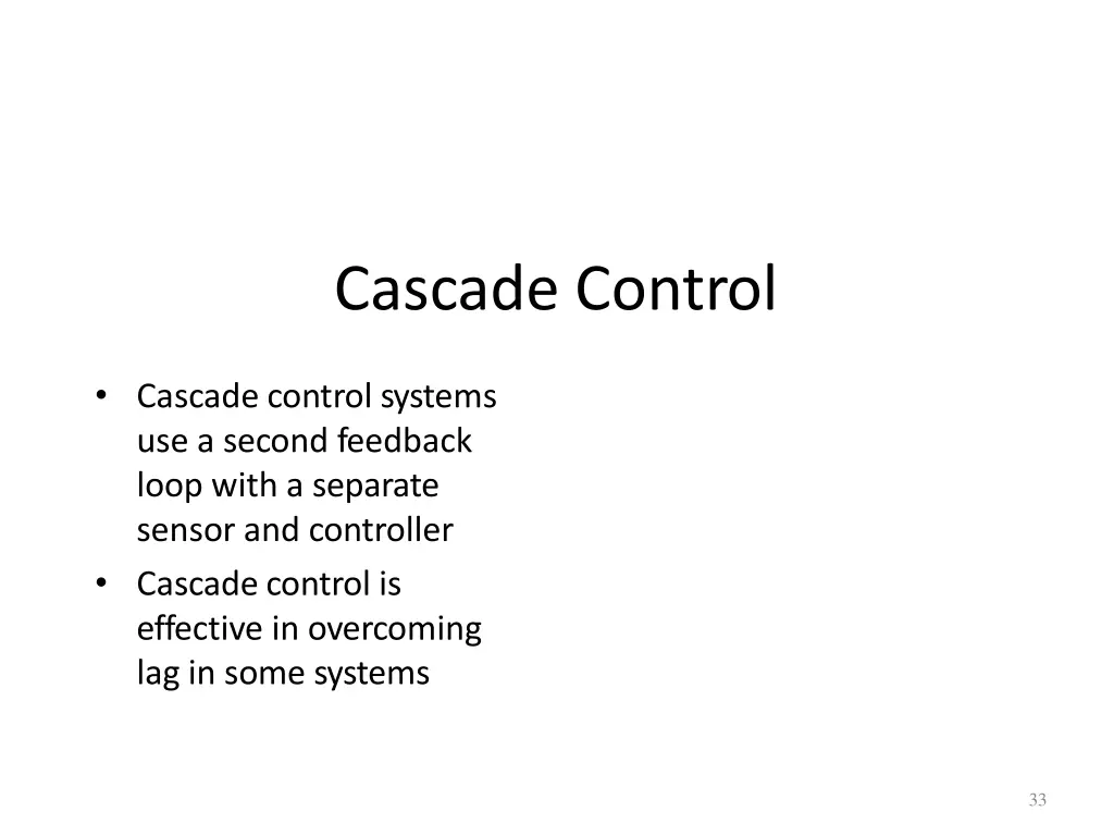 cascade control