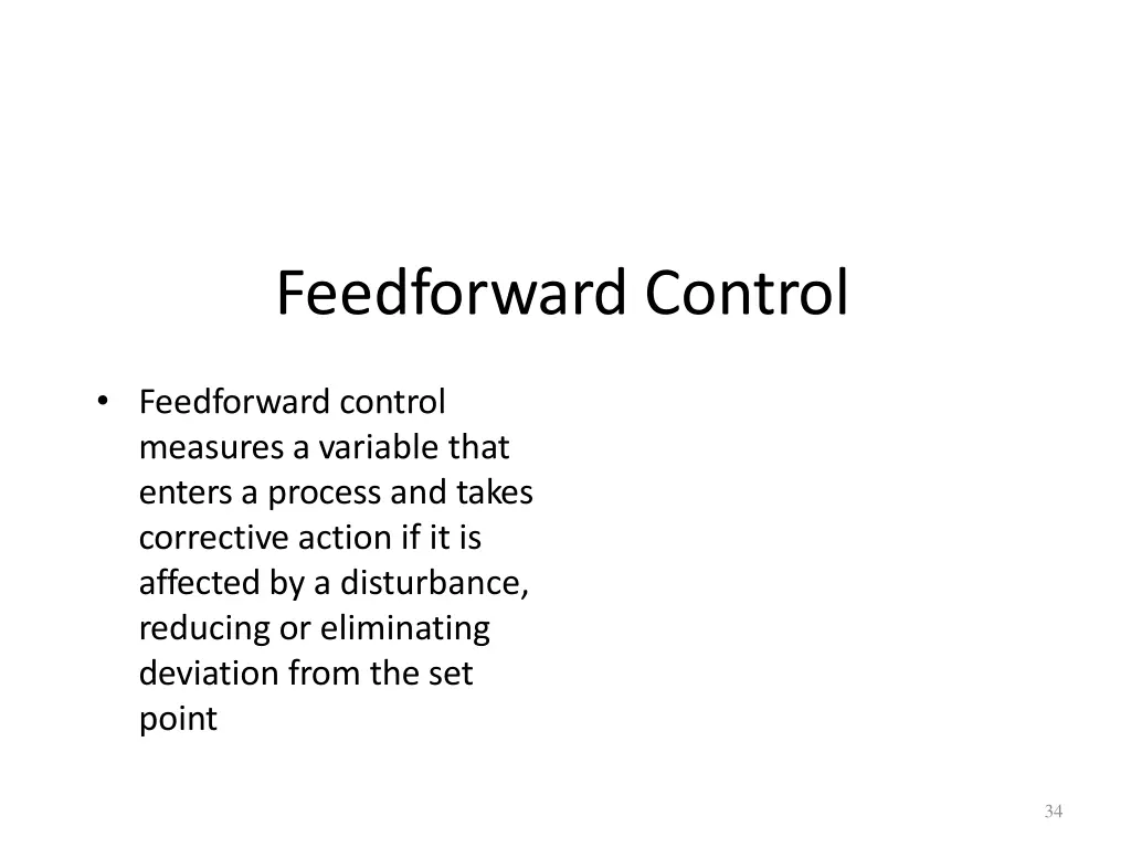 feedforward control