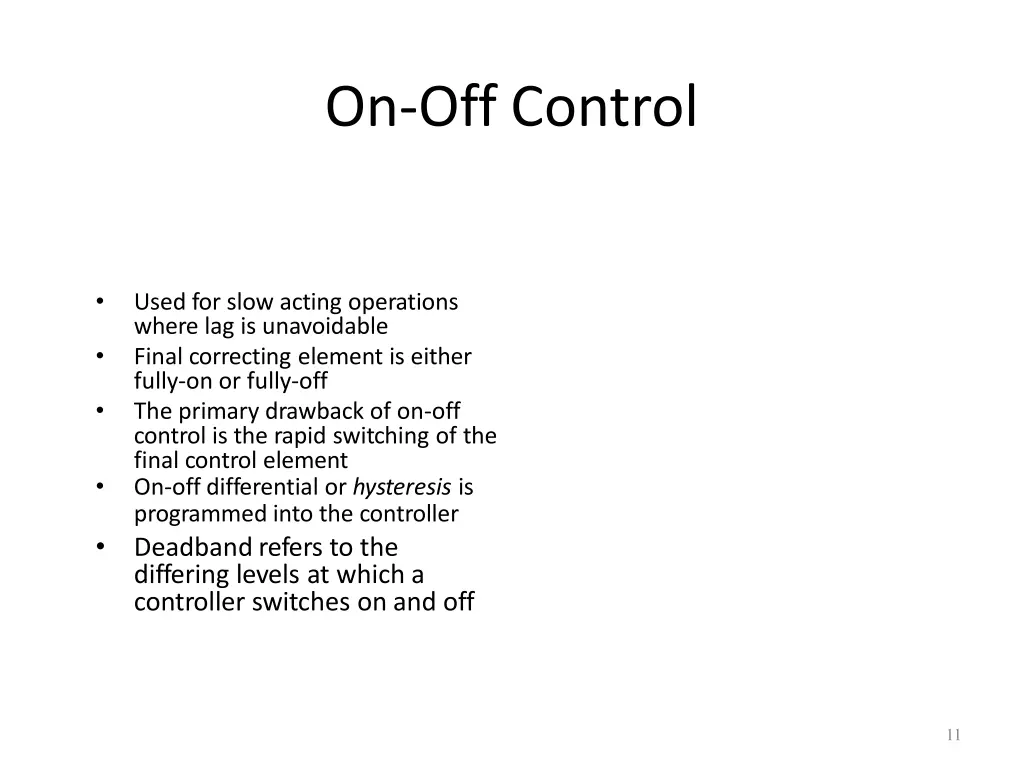 on off control