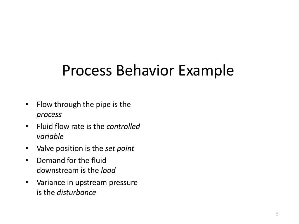 process behavior example