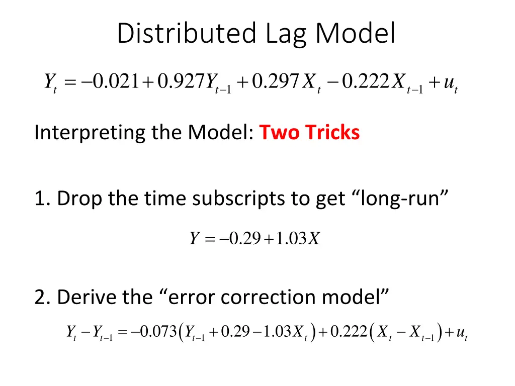 distributed lag model 2