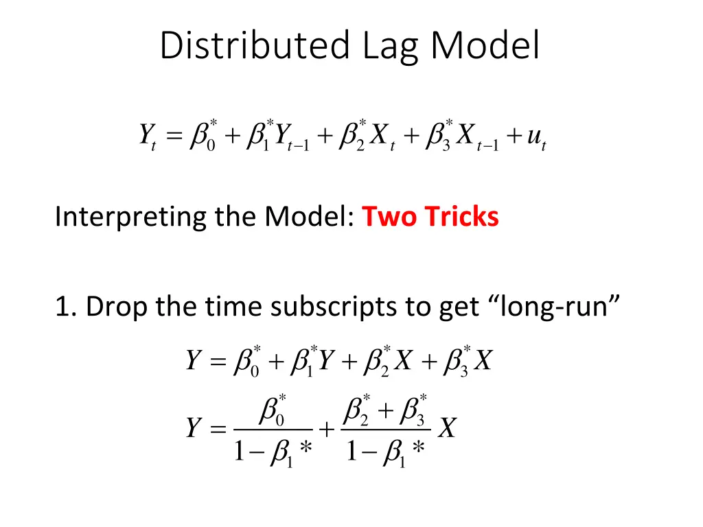 distributed lag model