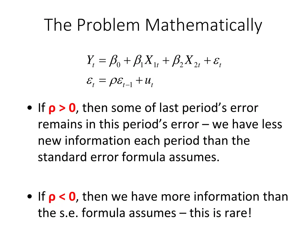 the problem mathematically