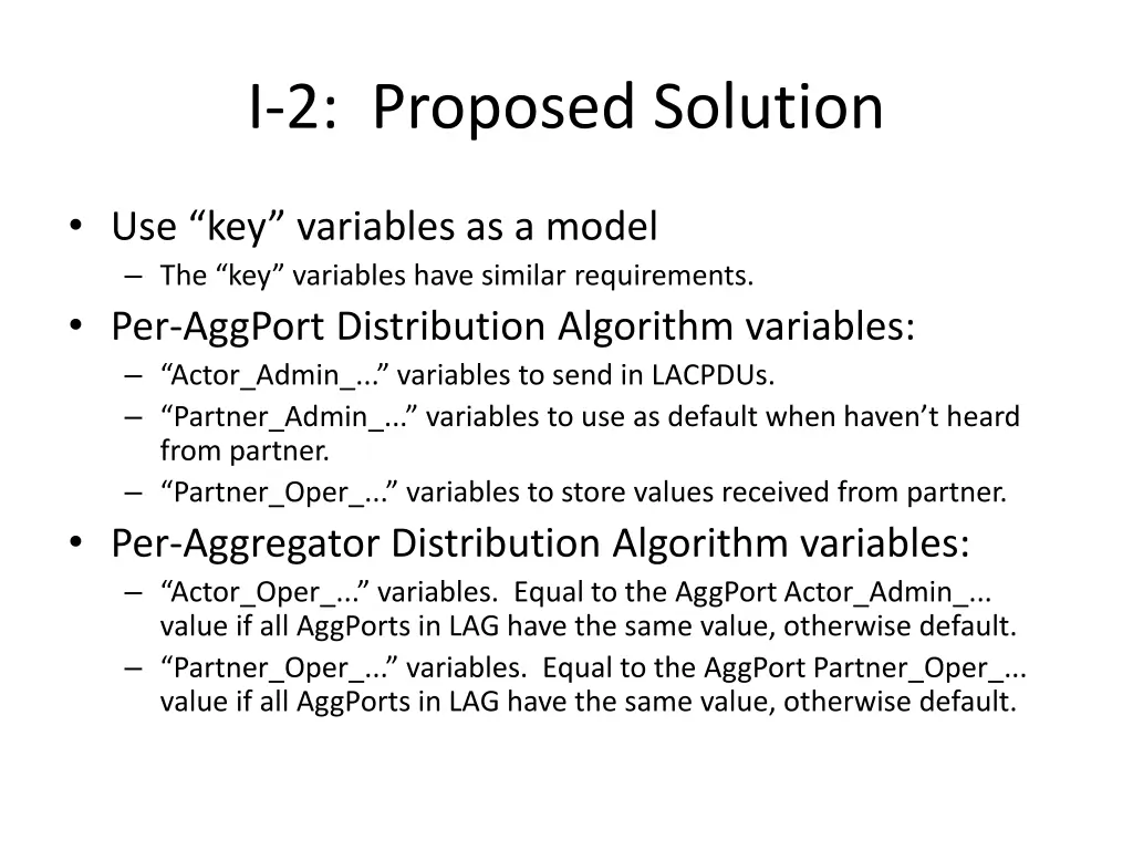 i 2 proposed solution