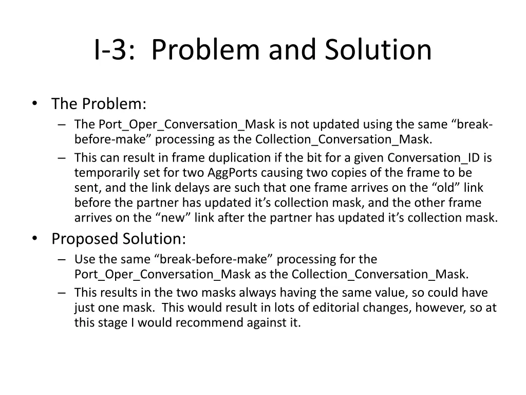 i 3 problem and solution