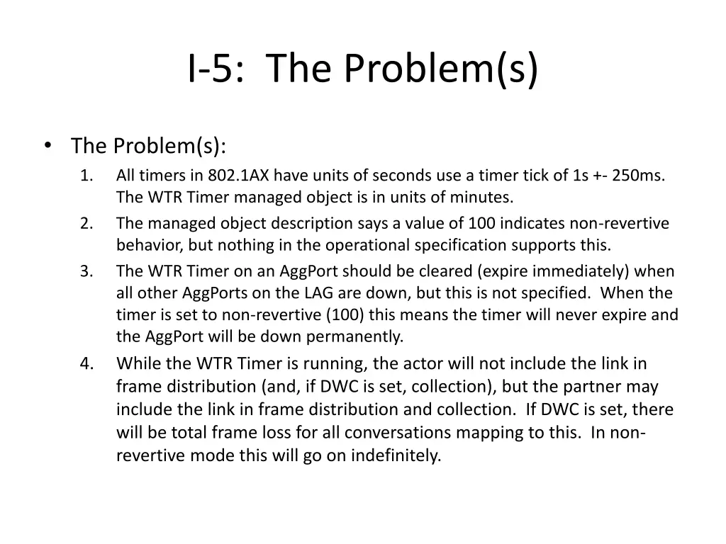 i 5 the problem s