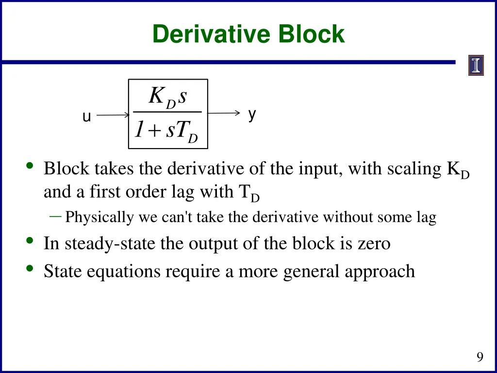 derivative block