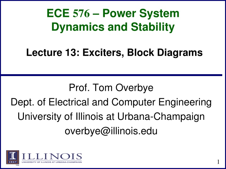 ece 576 power system dynamics and stability