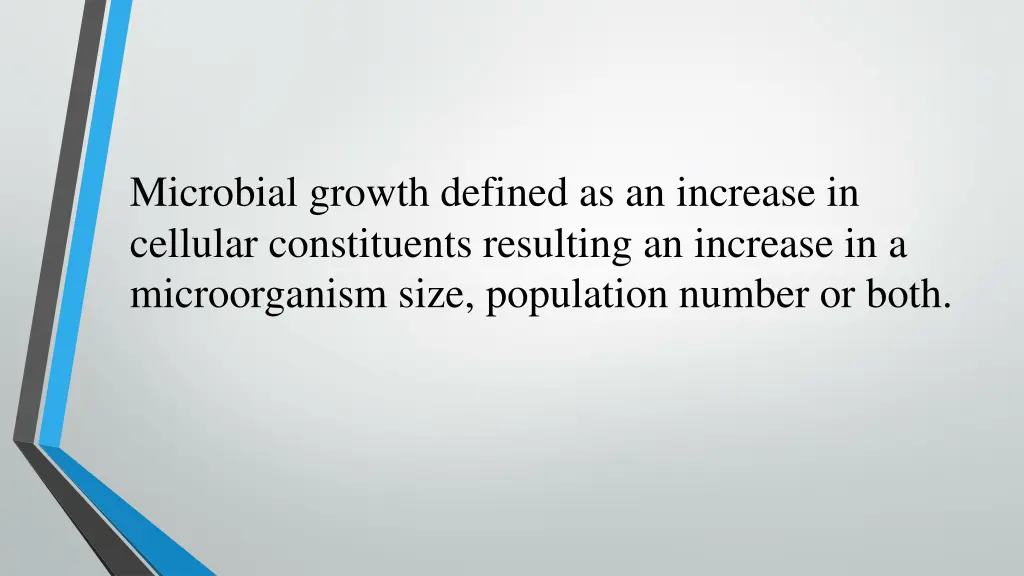 microbial growth defined as an increase