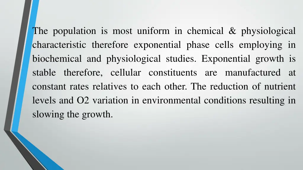 the population is most uniform in chemical