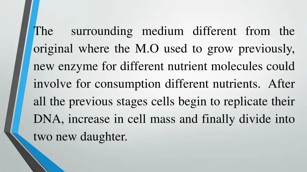 the surrounding medium different from