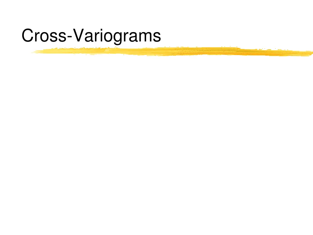 cross variograms