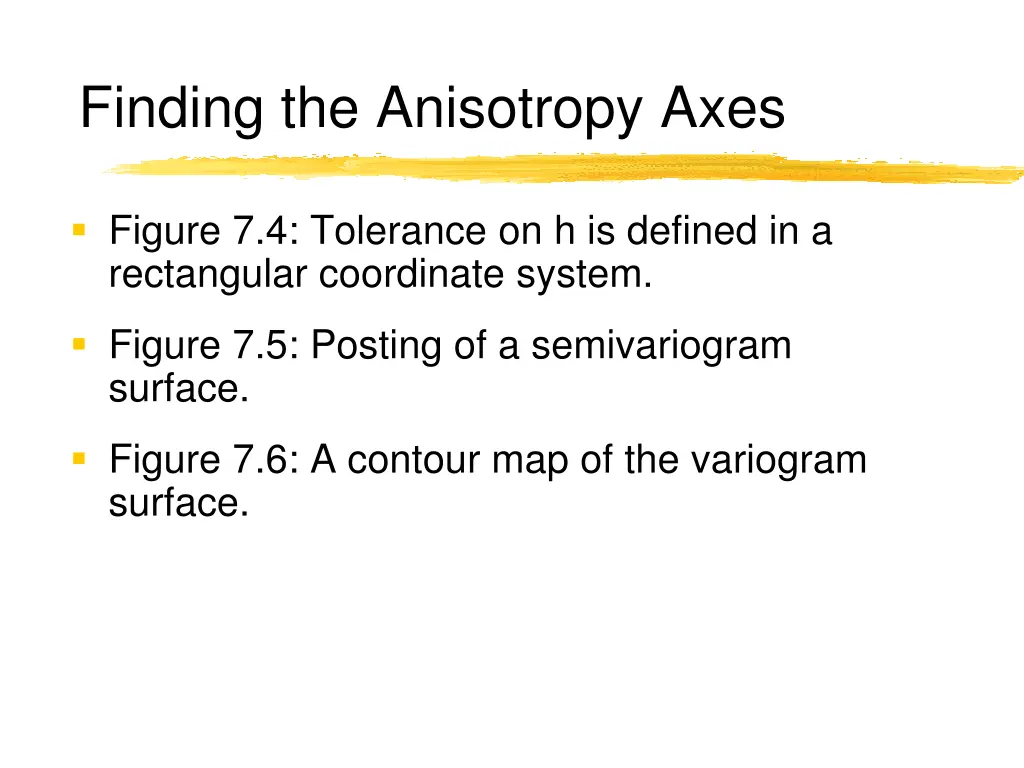 finding the anisotropy axes