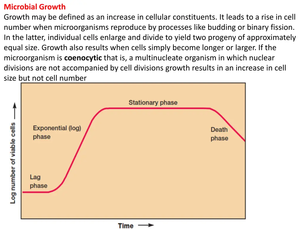 microbial growth growth may be defined