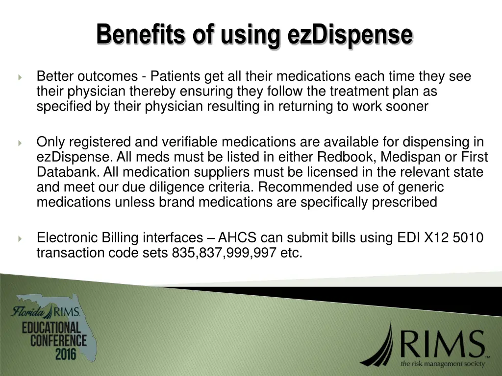 benefits of using ezdispense 1