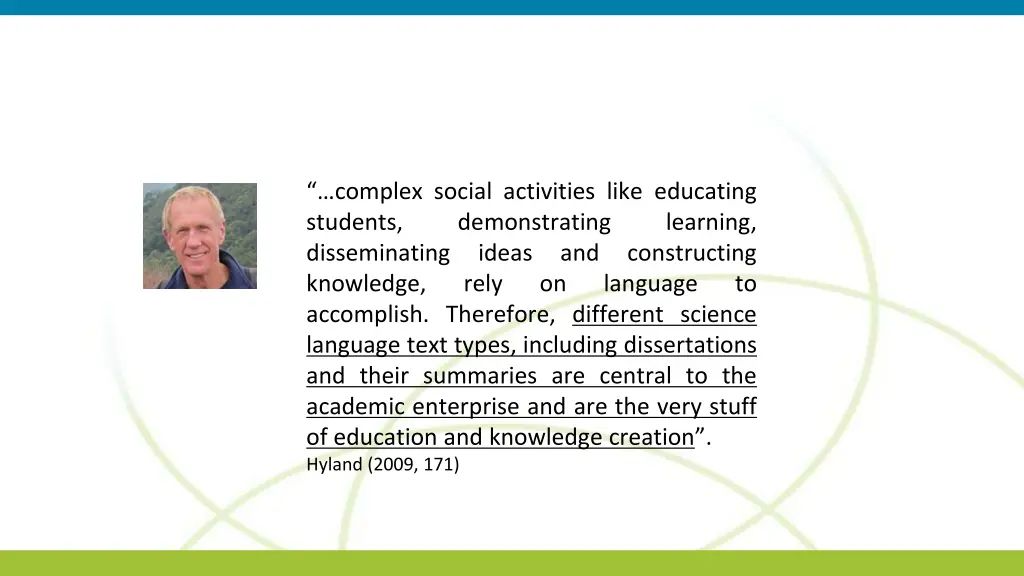 complex social activities like educating students