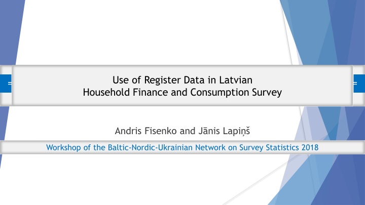 use of register data in latvian household finance