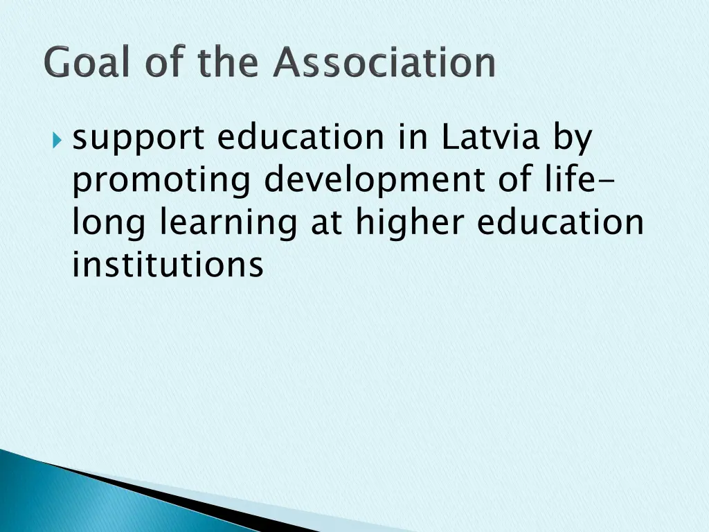 support education in latvia by promoting