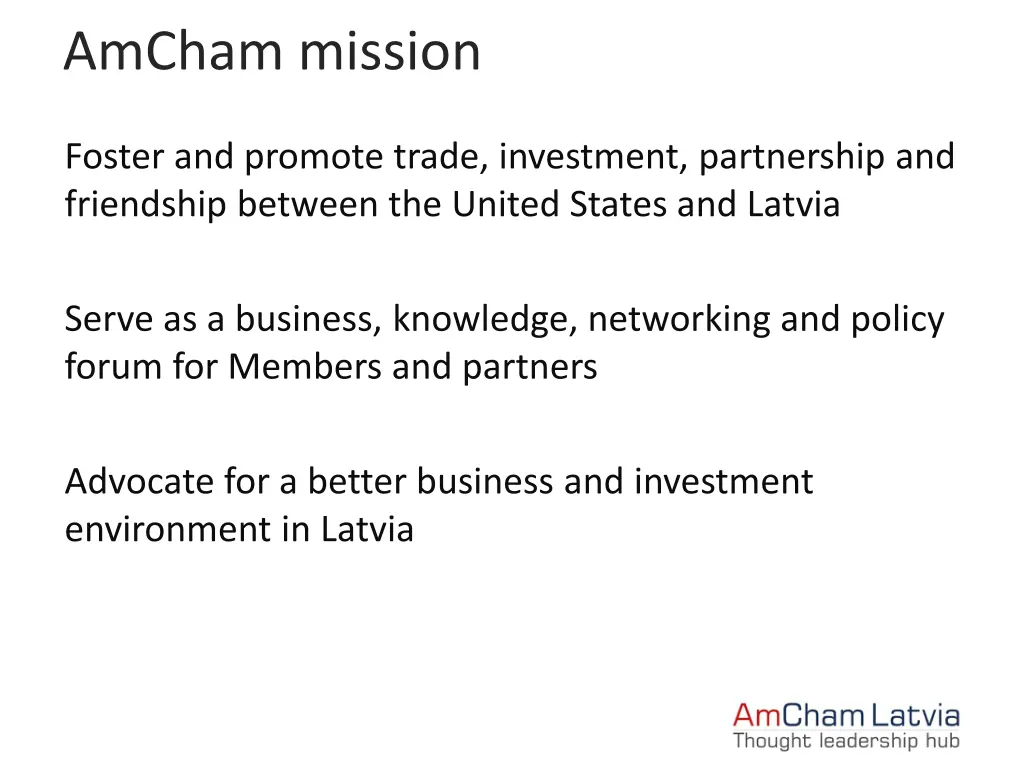 amcham mission