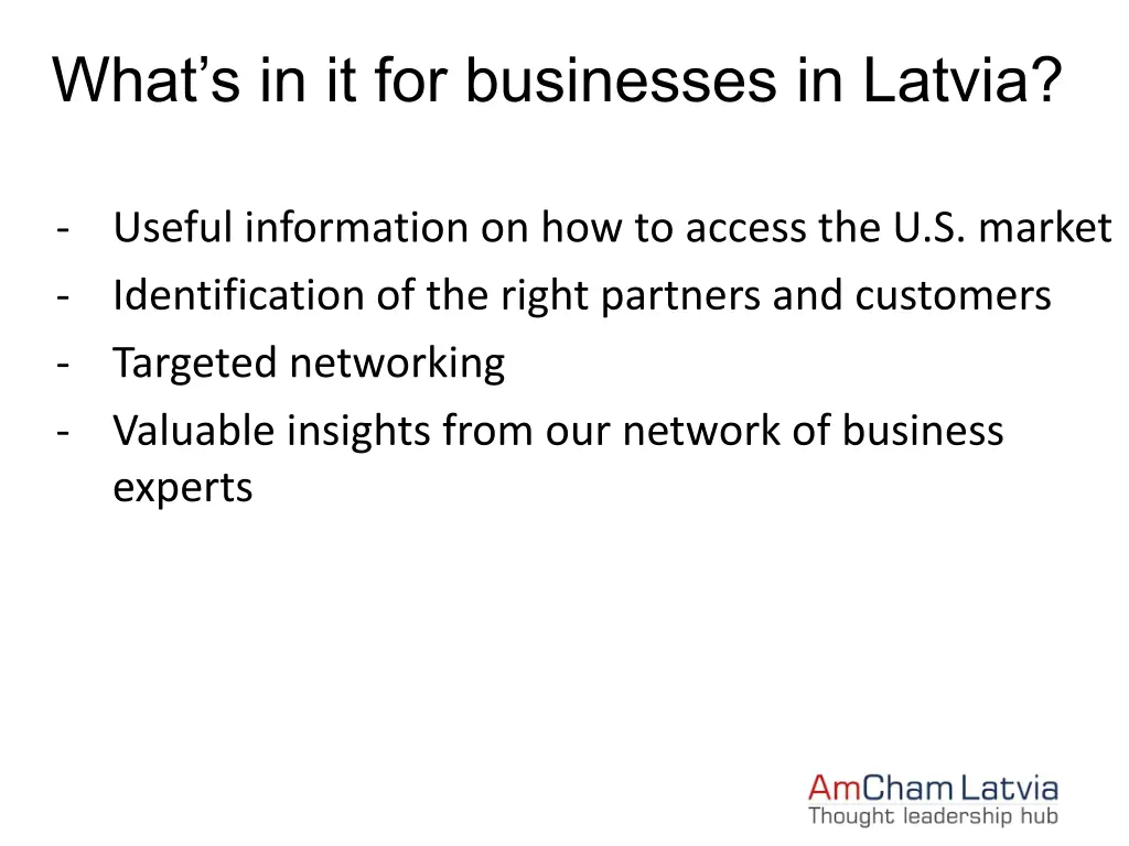 what s in it for businesses in latvia