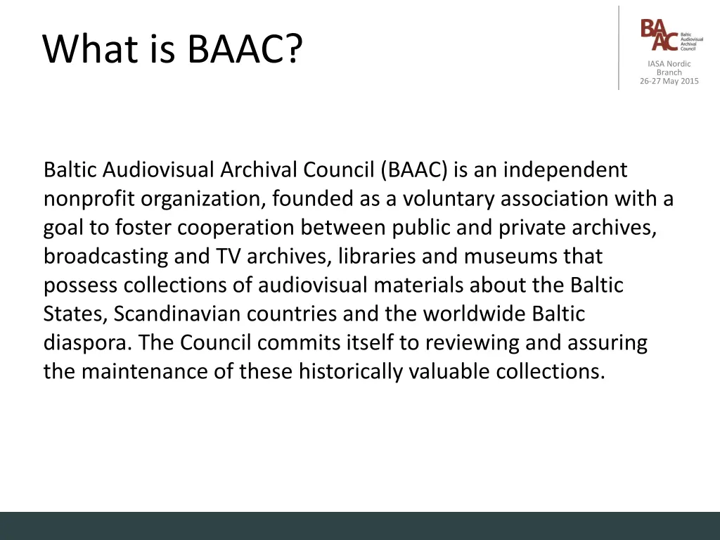 what is baac