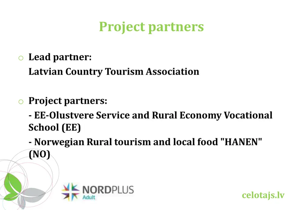 project partners