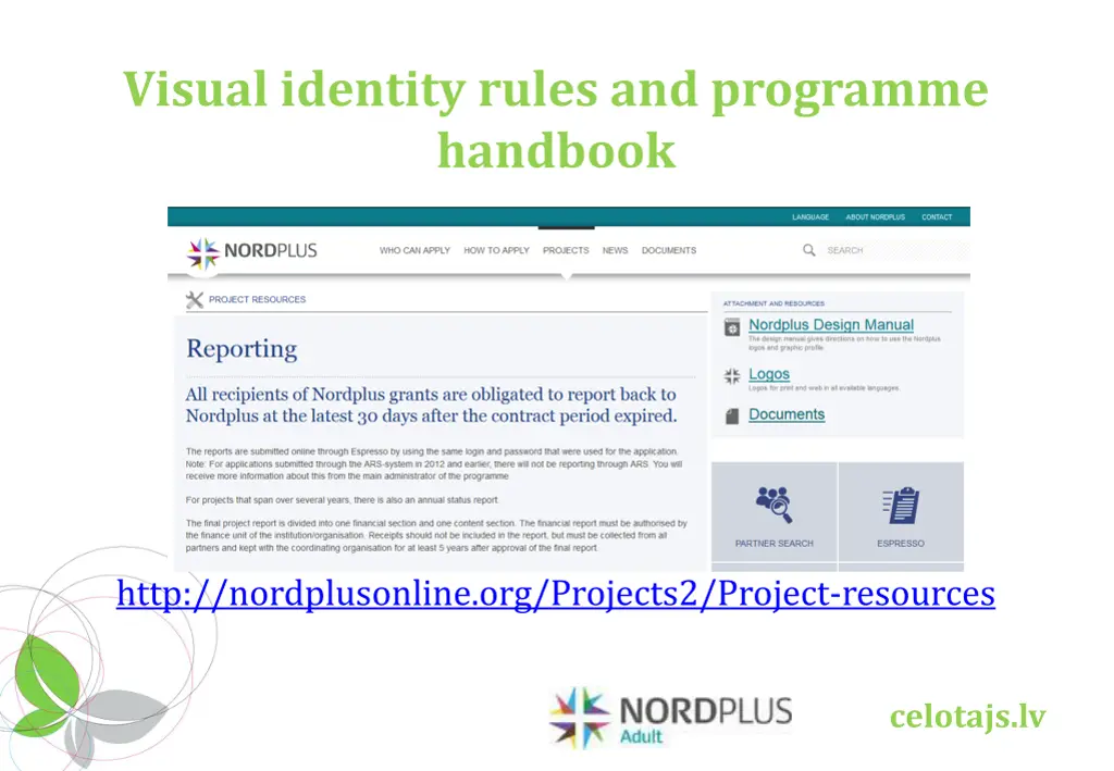 visual identity rules and programme handbook