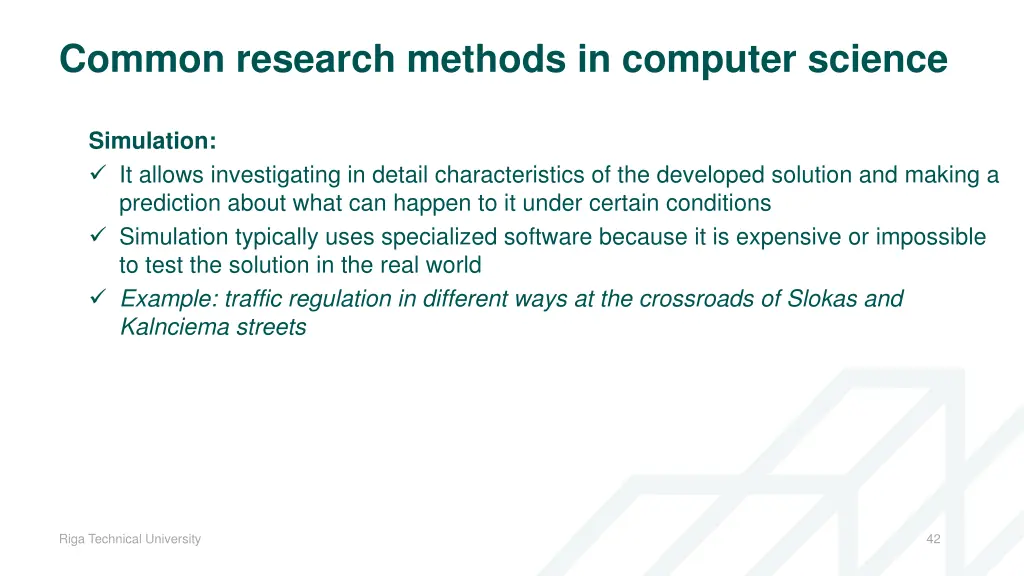 common research methods in computer science 2