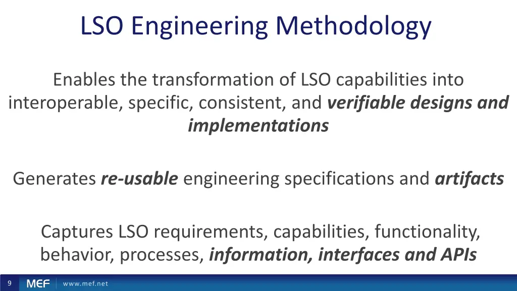 lso engineering methodology