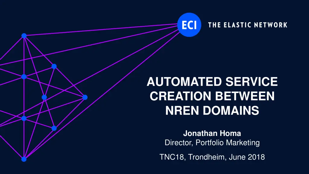 automated service creation between nren domains