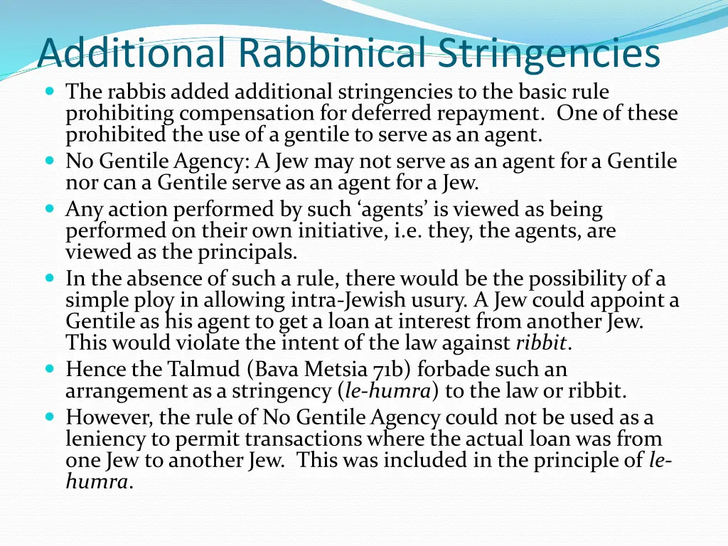 additional rabbinical stringencies the rabbis