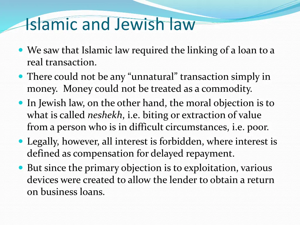 islamic and jewish law