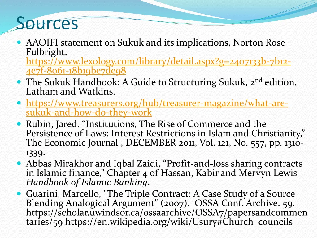 sources aaoifi statement on sukuk