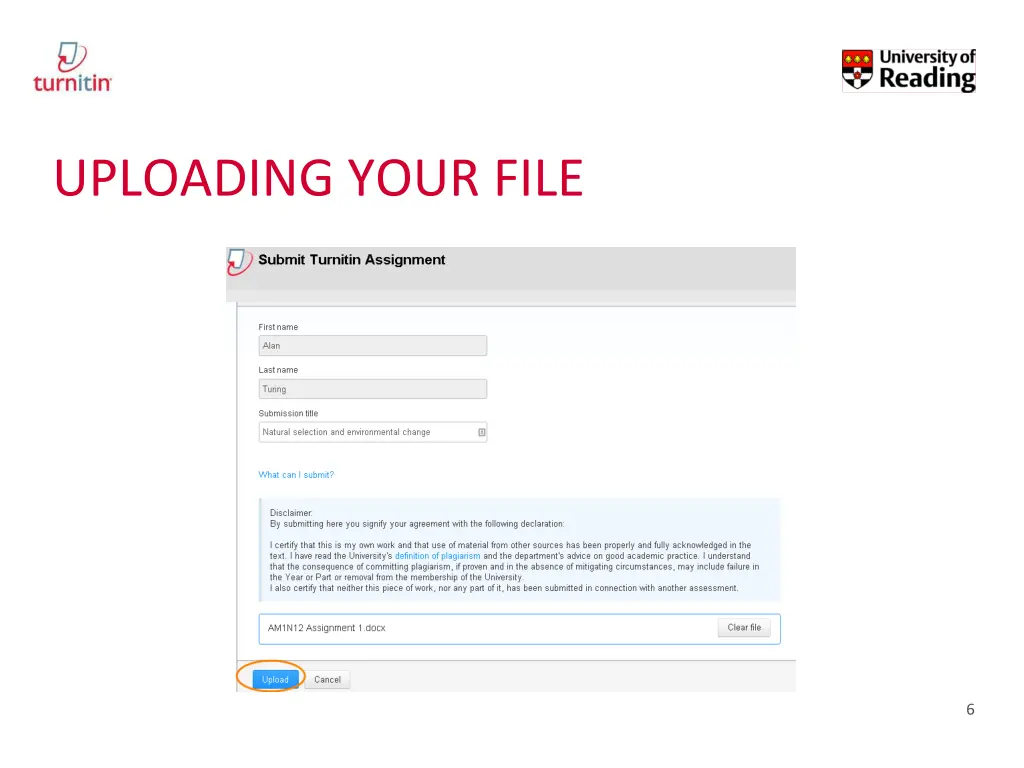 uploading your file 1