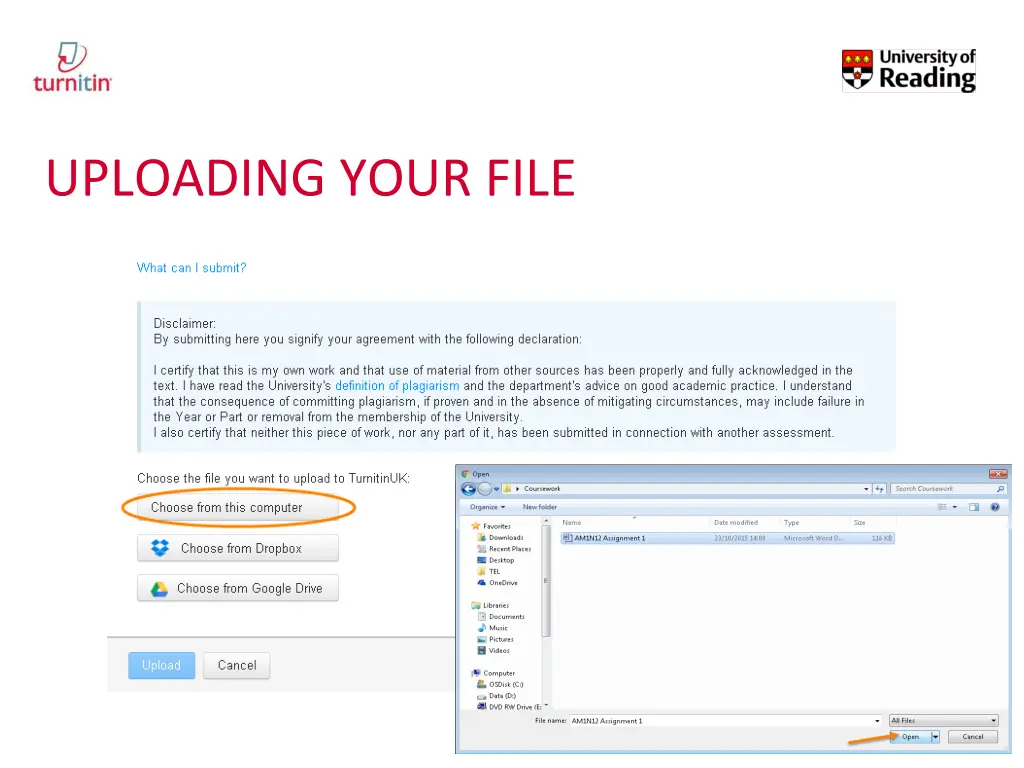 uploading your file