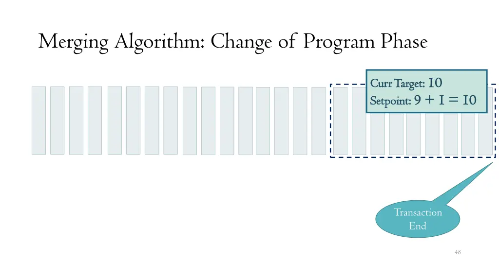 merging algorithm change of program phase 2