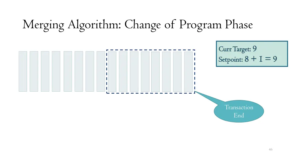 merging algorithm change of program phase