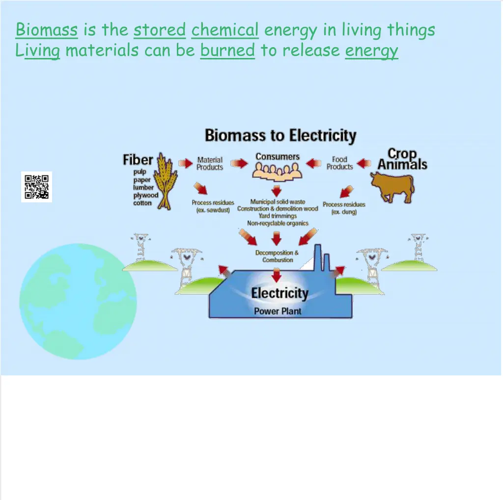 biomass is the stored chemical energy in living