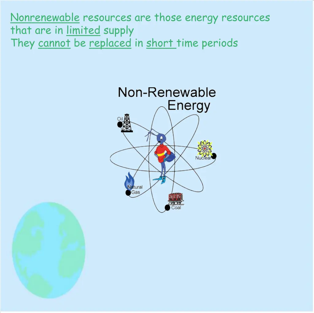 nonrenewable resources are those energy resources