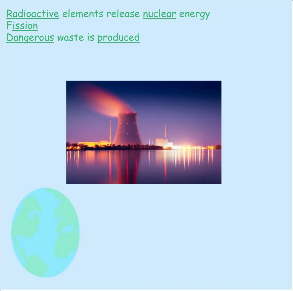 radioactive elements release nuclear energy