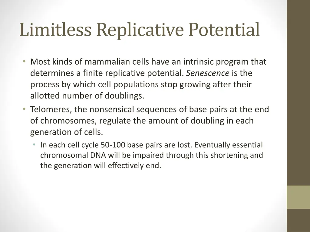 limitless replicative potential