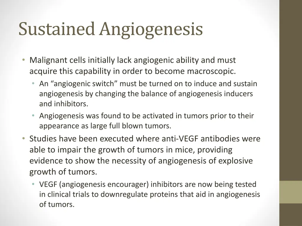 sustained angiogenesis 1