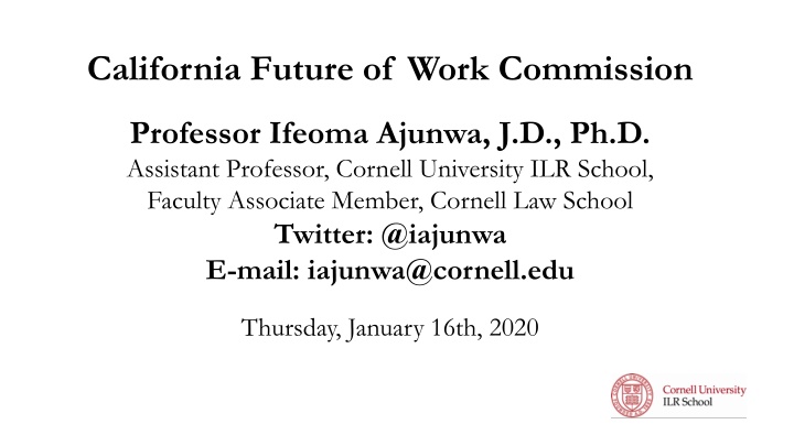 california future of work commission