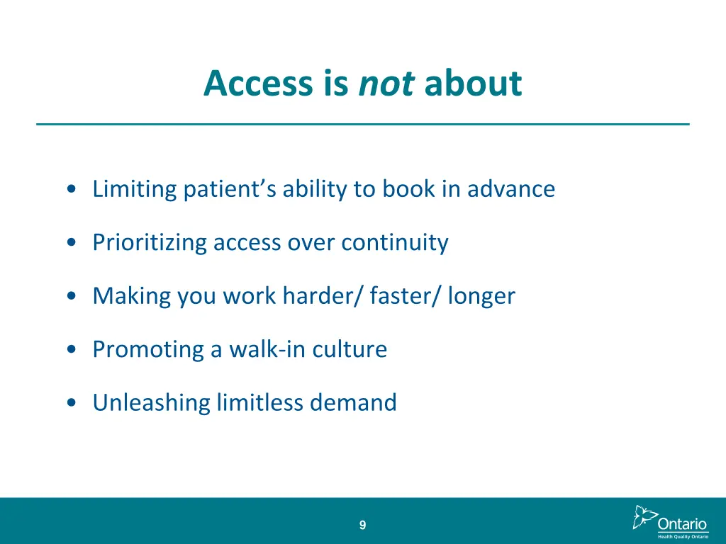 access is not about