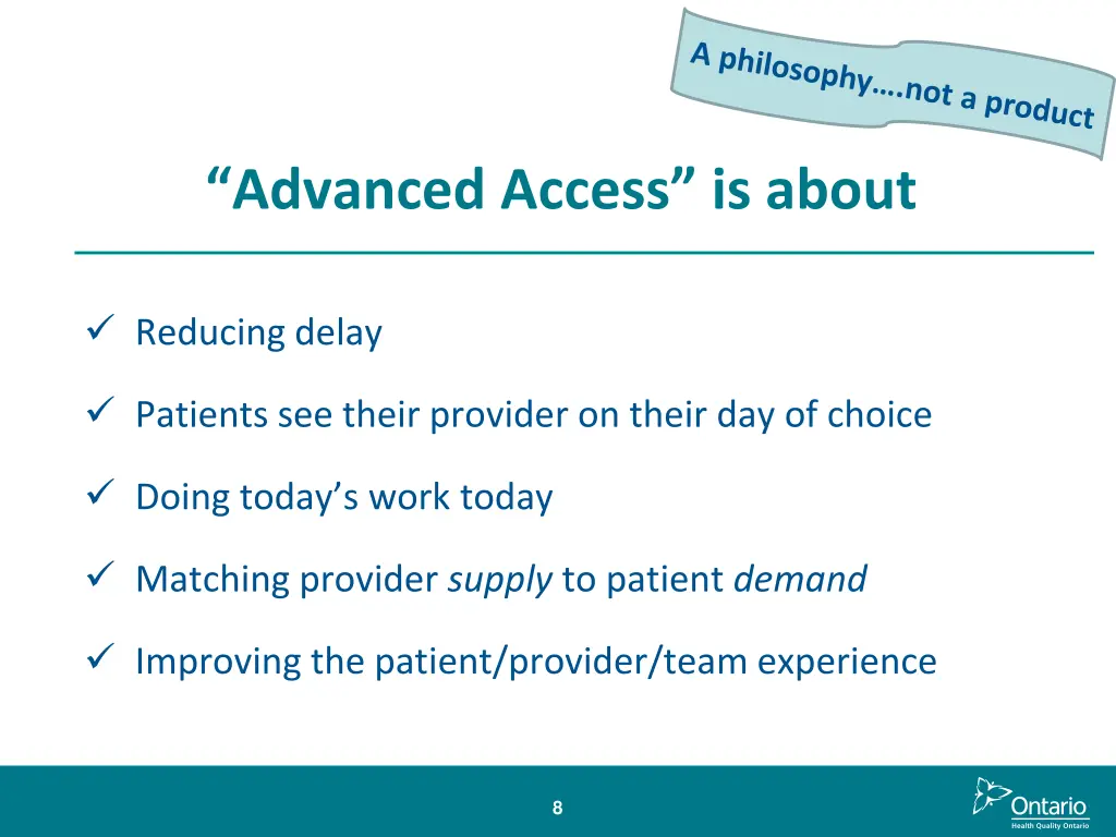 advanced access is about