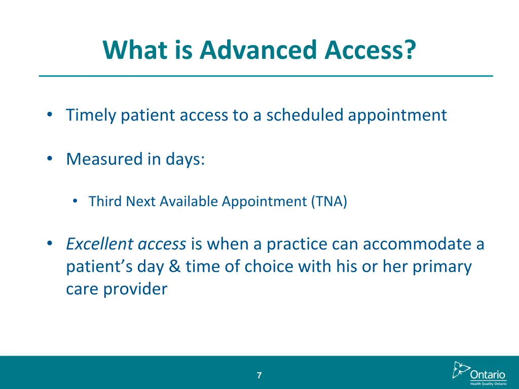 what is advanced access