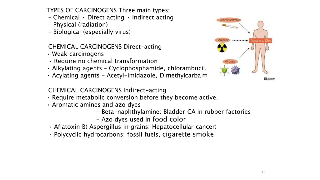 types of carcinogens three main types chemical